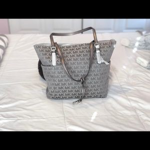 Brand New Michael Kors Canvas Tote